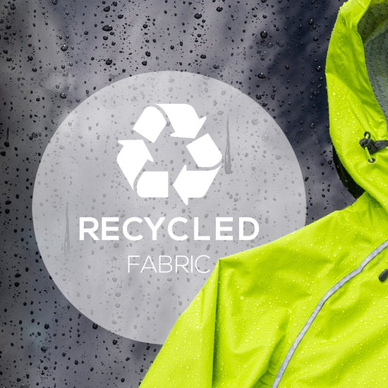 Showers Pass' sustainable jackets and pants are often made from recycled materials.